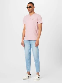 Hollister T-shirts Shirt Heren Rosa -Herenkleding Winkel de60222fc1b461925fc4ca1143595e32