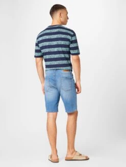 Springfield Denim Shorts Regular Jeans BERM Heren Blauw -Herenkleding Winkel debf1603e80a9f36922174d208f95d84