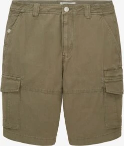 Tom Tailor Cargo Shorts Regular Cargobroek Heren Olijfgroen