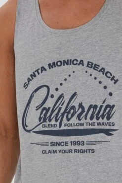 Blend Tanktops Shirt GALIFO Heren Grijs / Lichtgrijs -Herenkleding Winkel e7d62522290082f4dab467ebc2caba3b