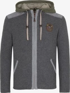 Spieth & Wensky Vesten Gebreid Vest Dakar Heren Grafiet / Grijs Gemêleerd