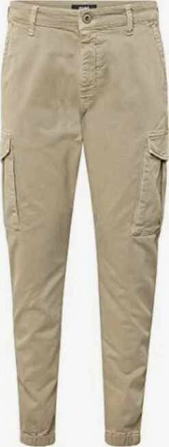 Mavi Pantalons Tapered Bandplooibroek Heren Beige