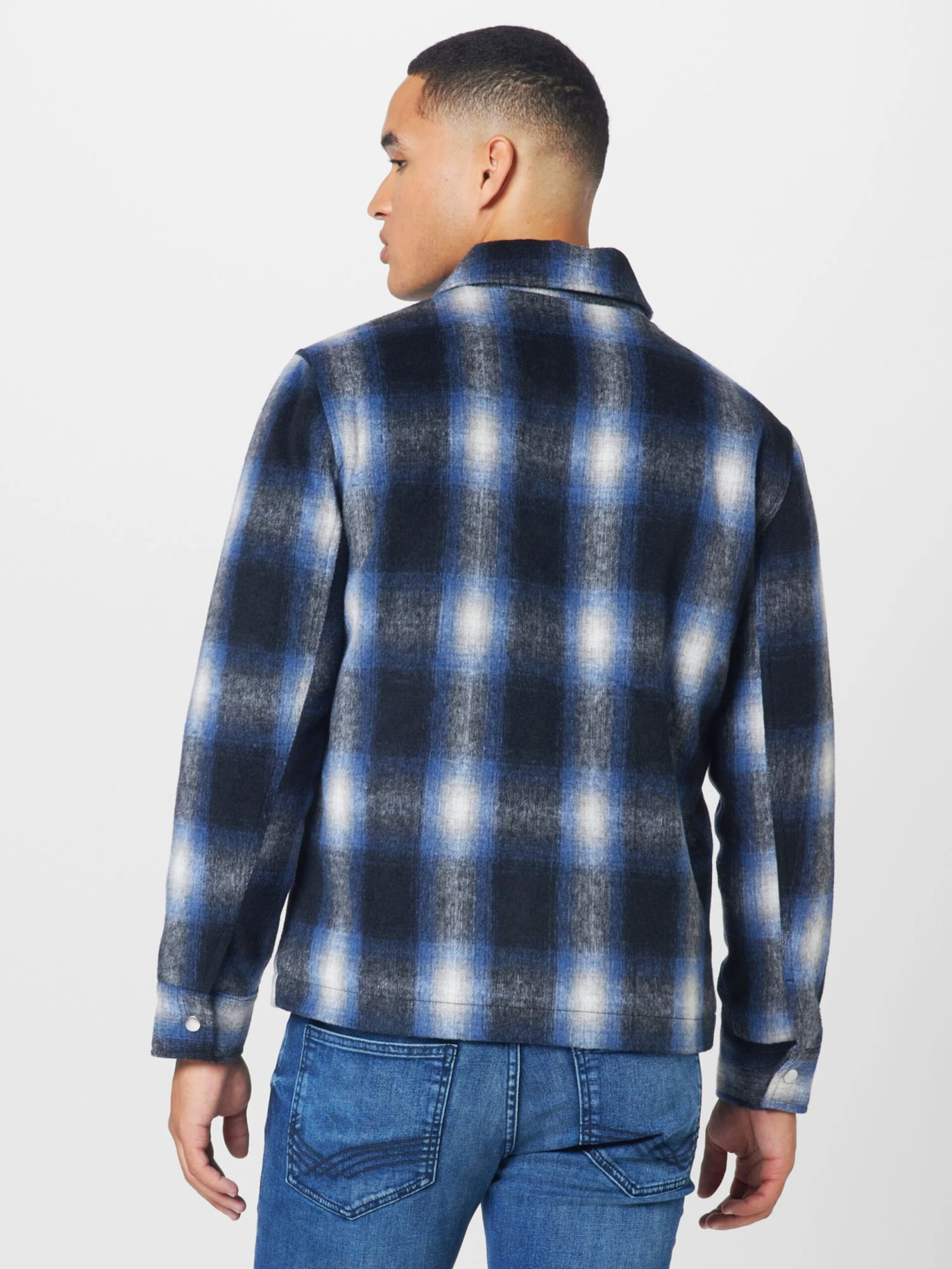 RIVER ISLAND Tussenjassen Tussenjas Heren Blauw / Nachtblauw 6 RIVER ISLAND Tussenjassen Tussenjas Heren Blauw / Nachtblauw - Afbeelding 4