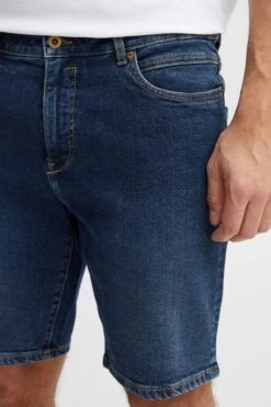 Solid Denim Shorts Regular Jeans Heren Donkerblauw -Herenkleding Winkel eb1b8429715cd6116a967c4e9d3cf8ab