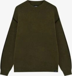 PULL & BEAR Crewneck Truien Trui Heren Kaki