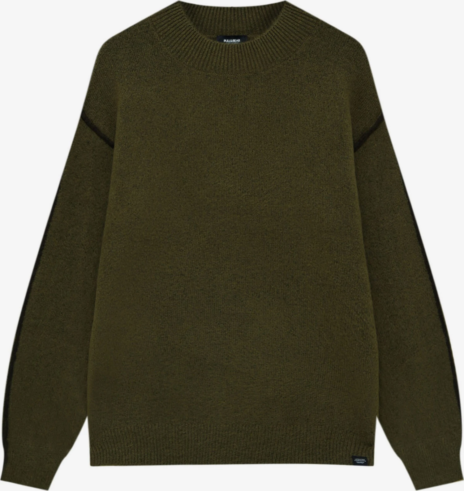 PULL & BEAR Crewneck Truien Trui Heren Kaki 3 PULL & BEAR Crewneck Truien Trui Heren Kaki