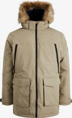 Jack & Jones Parkas Winterparka Craft Heren Donkerbeige