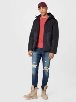 QS By S.Oliver Winterjassen Winterjas Heren Antraciet / Zwart -Herenkleding Winkel edee4287c32ff8fbd1bf820578838d93