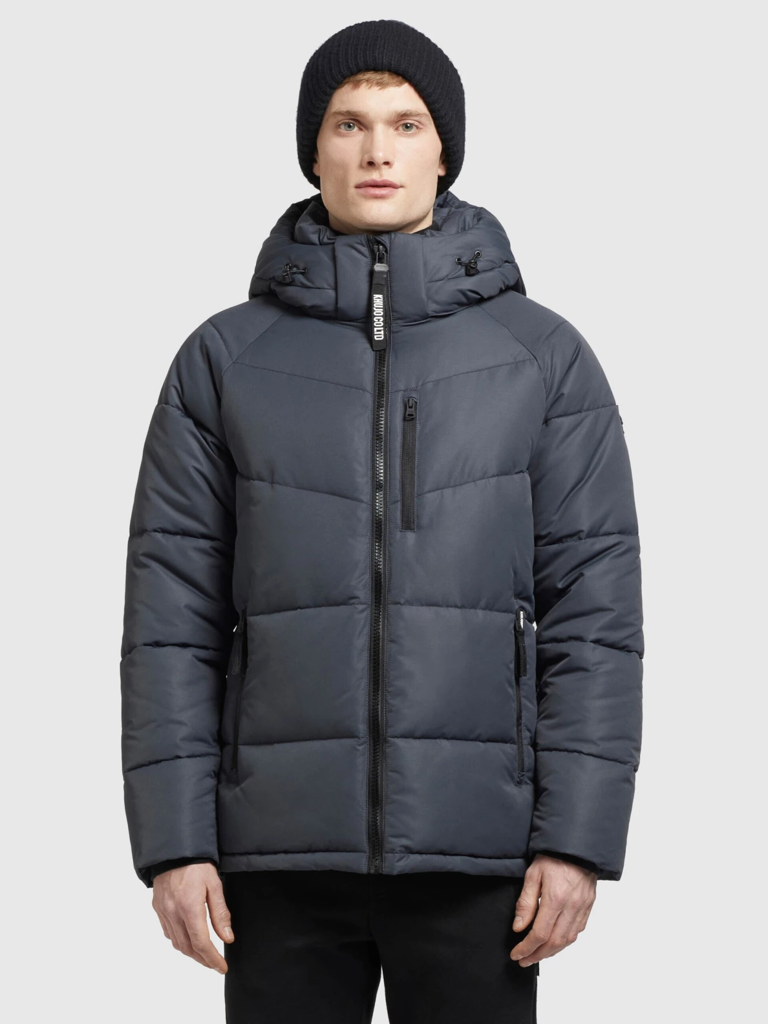 Khujo Winterjassen Winterjas Croon Heren Duifblauw 4 Khujo Winterjassen Winterjas Croon Heren Duifblauw - Afbeelding 2