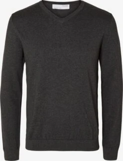 Selected Homme V-hals Truien Trui Berg Heren Antraciet