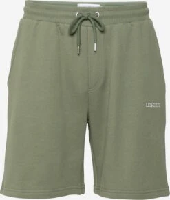 Les Deux Sweat Shorts Regular Broek Pompei Heren Kaki