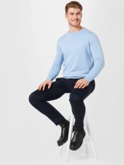 Bugatti Crewneck Truien Trui Heren Lichtblauw -Herenkleding Winkel f52a030981f7dee3d1397c132b752c78