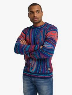 CARLO COLUCCI Crewneck Truien Trui Cioè Heren Navy -Herenkleding Winkel f558423e748ccedd6acbac503cd4e003