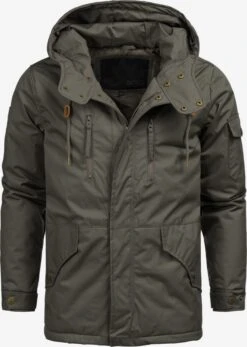 Indicode Jeans Winterjassen Winterjas Elmhurts Heren Grijs