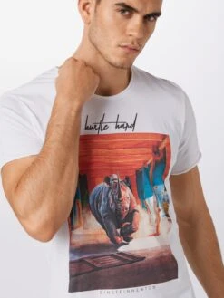 T-shirts Regular Fit Shirt Bass Heren Wit -Herenkleding Winkel fadebe7f19a677bb663af9a6bda08d89