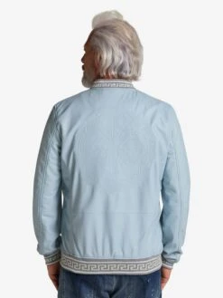 CARLO COLUCCI Leren Jassen Tussenjas Colton-M Heren Lichtblauw -Herenkleding Winkel fbc75eb04e8d21dd47342d31ad2754de