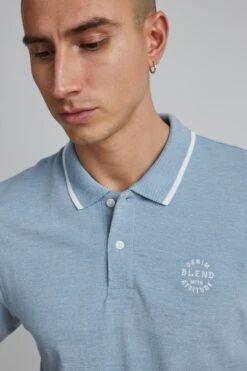 Blend Polos Shirt NATE Heren Opaal -Herenkleding Winkel fcbc140acd52c96684fa8461d9571e6b