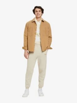 ESPRIT Pantalons Tapered Broek Heren Crème -Herenkleding Winkel fcbc3a7ffe5ef3feafe2bf1254aa70ed