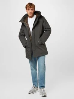 Krakatau Parkas Winterparka Heren Donkergrijs -Herenkleding Winkel fd88d40c29b7087f5603ade948104285