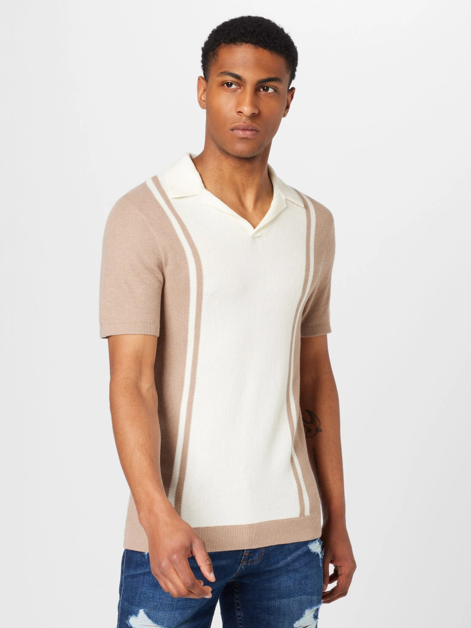 Hollister V-hals Truien Trui JOHNNY Heren Lichtbruin 5 Hollister V-hals Truien Trui JOHNNY Heren Lichtbruin - Afbeelding 3